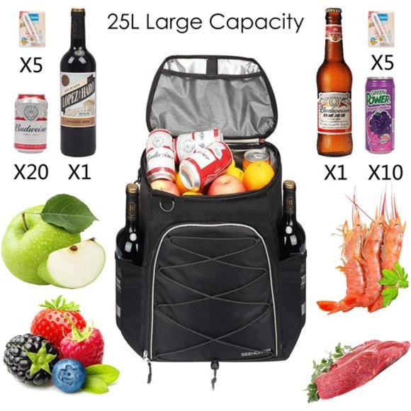 Insulated Cooler Backpack Leakproof Soft Cooler Bag Lightweight Backpack Cooler - Picture 3 of 6